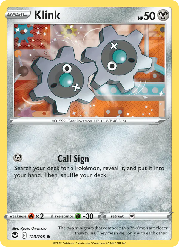 Carta Klink 123/195 de Silver Tempest