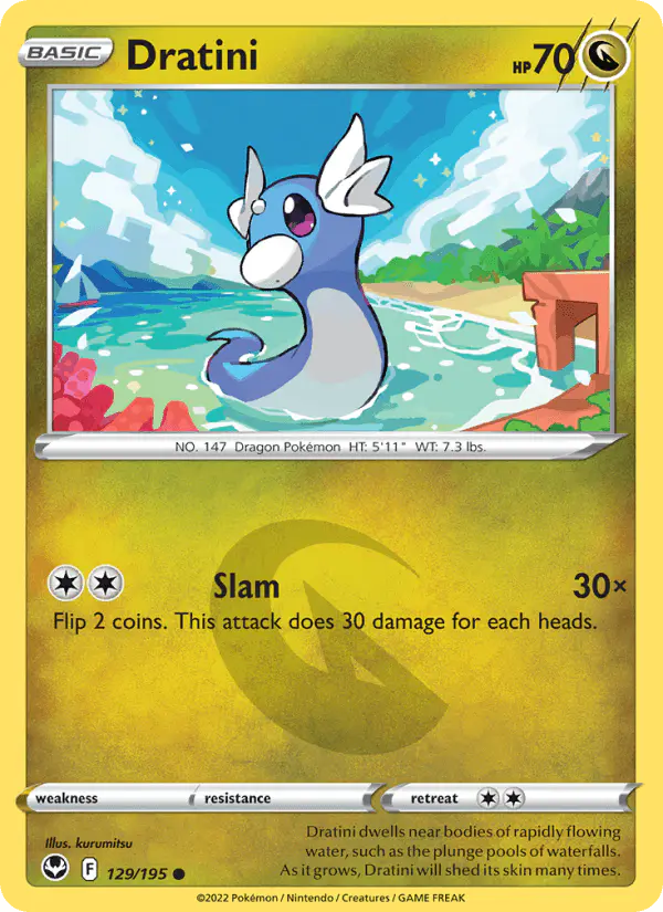 Carta Dratini 129/195 de Silver Tempest