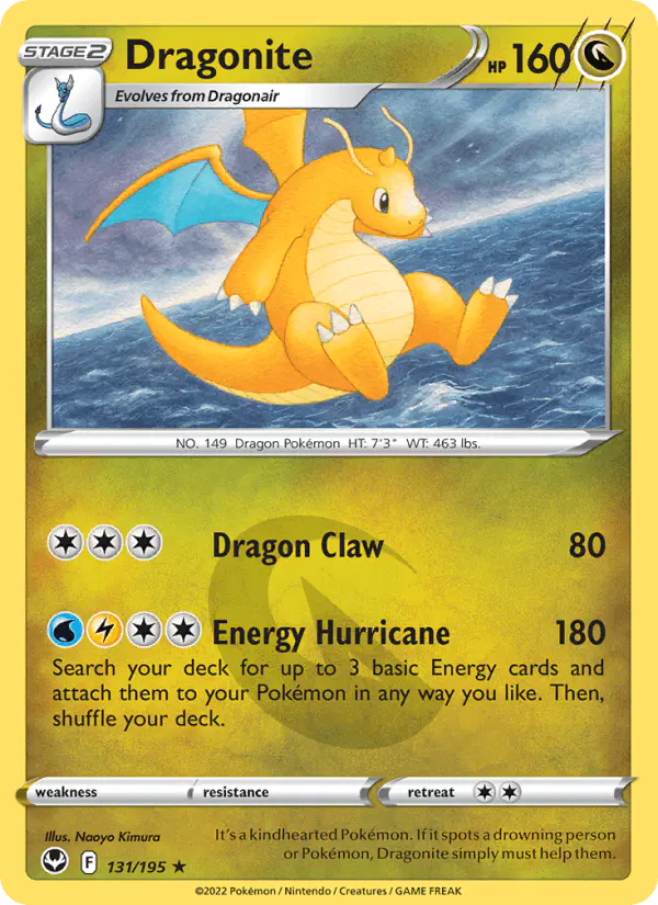 Carta Dragonite 131/195 de Silver Tempest