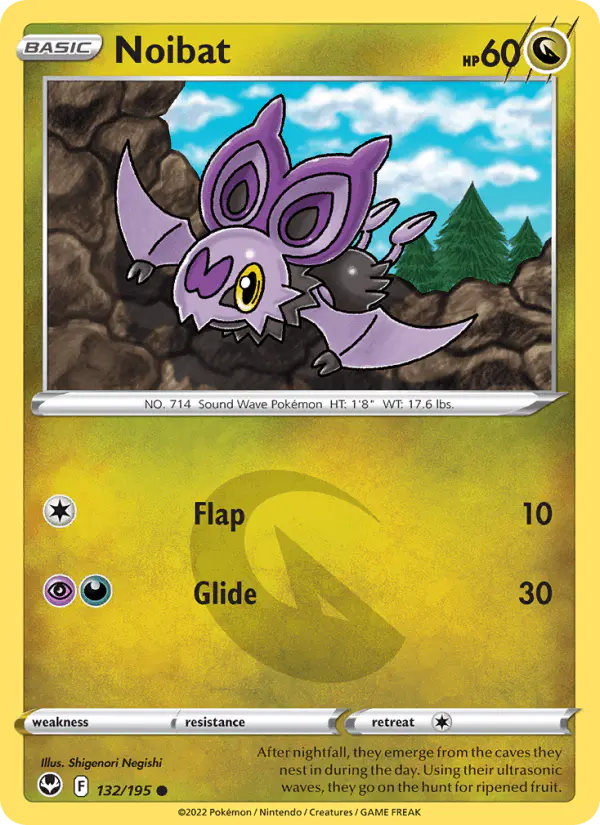 Carta Noibat 132/195 de Silver Tempest