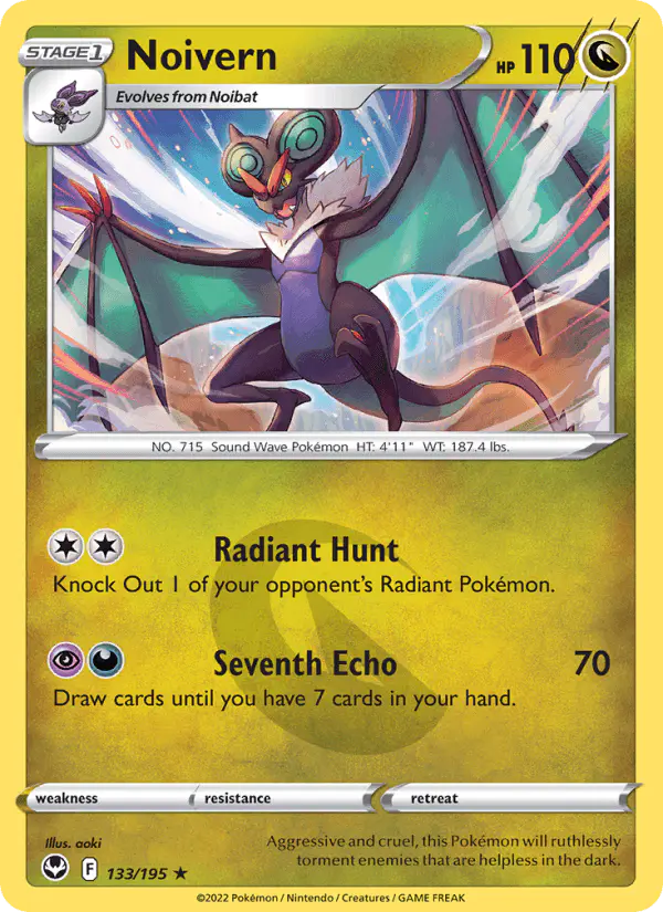 Carta Noivern 133/195 de Silver Tempest