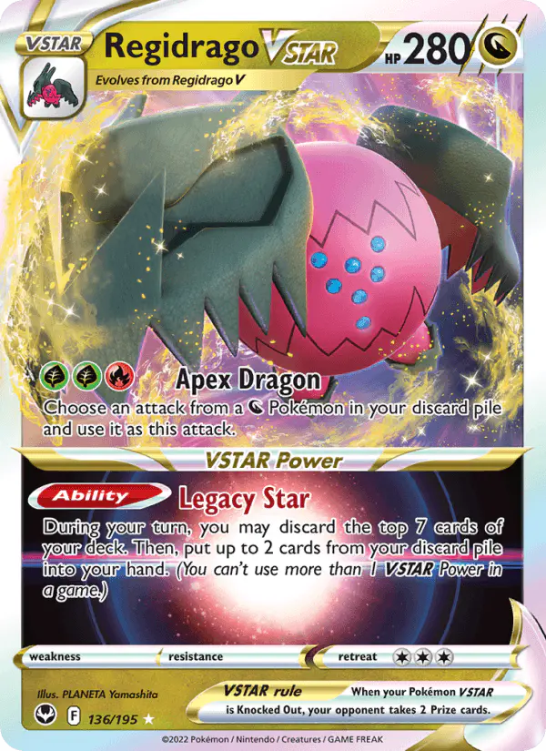 Carta Regidrago VSTAR 136/195 de Silver Tempest