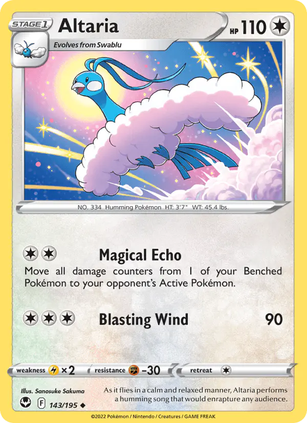 Carta Altaria 143/195 de Silver Tempest