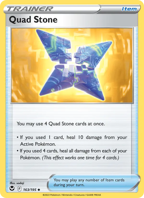 Carta Quad Stone 163/195 de Silver Tempest