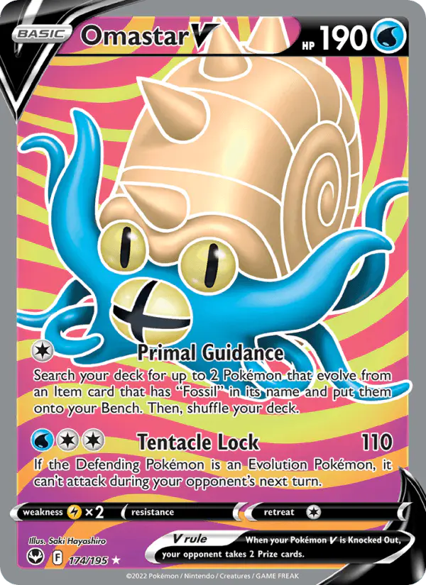 Carta Omastar V 174/195 de Silver Tempest