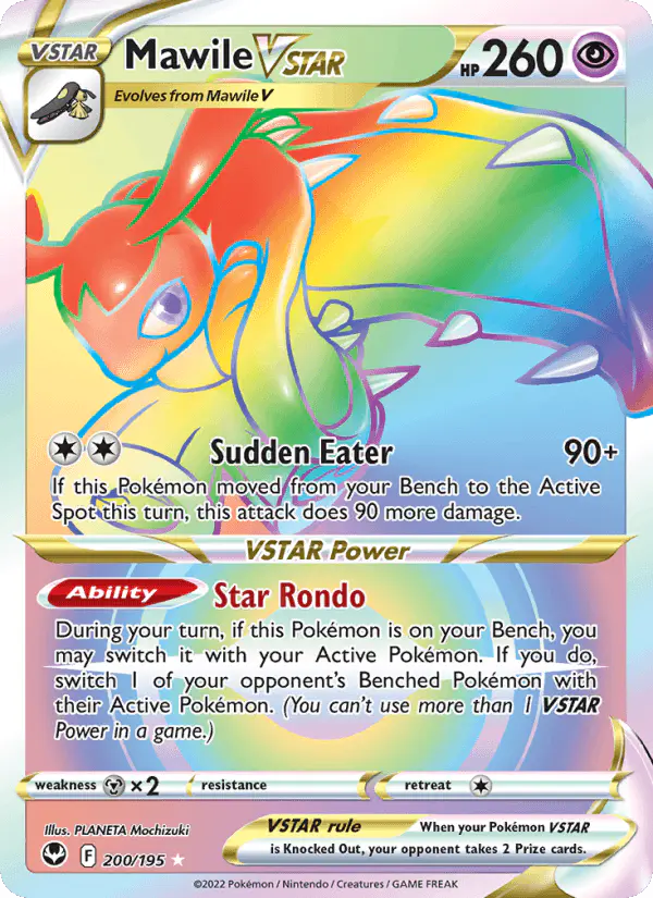 Carta Mawile VSTAR 200/195 de Silver Tempest