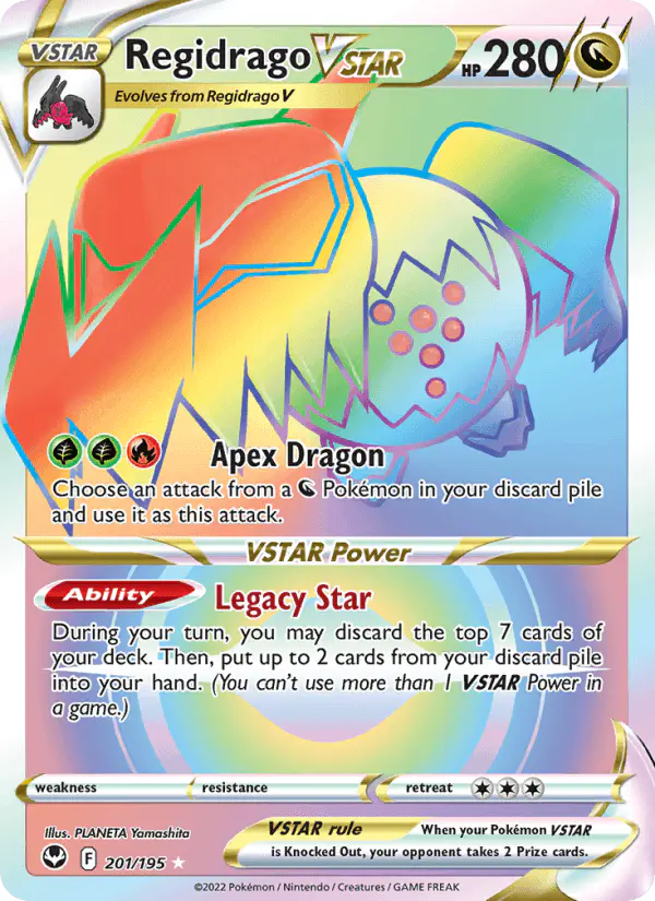 Carta Regidrago VSTAR 201/195 de Silver Tempest