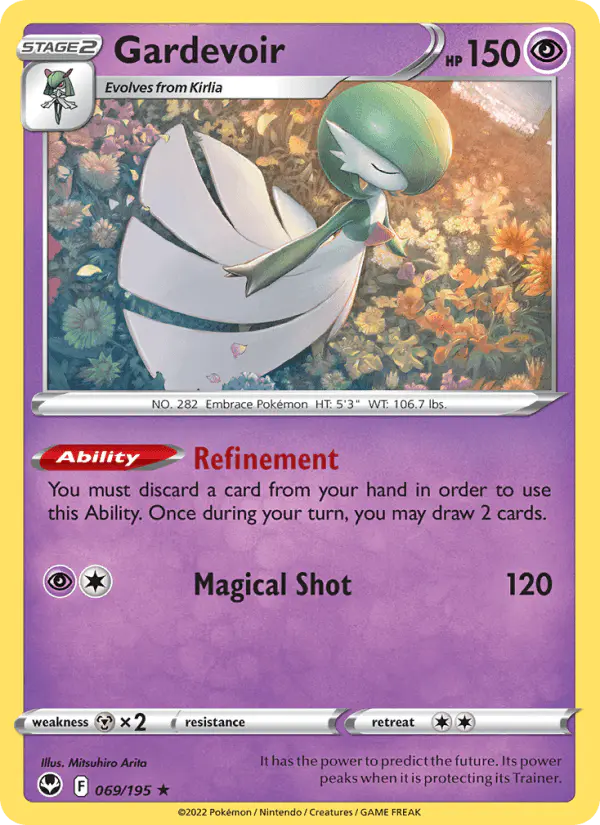 Carta Gardevoir 069/195 de Silver Tempest