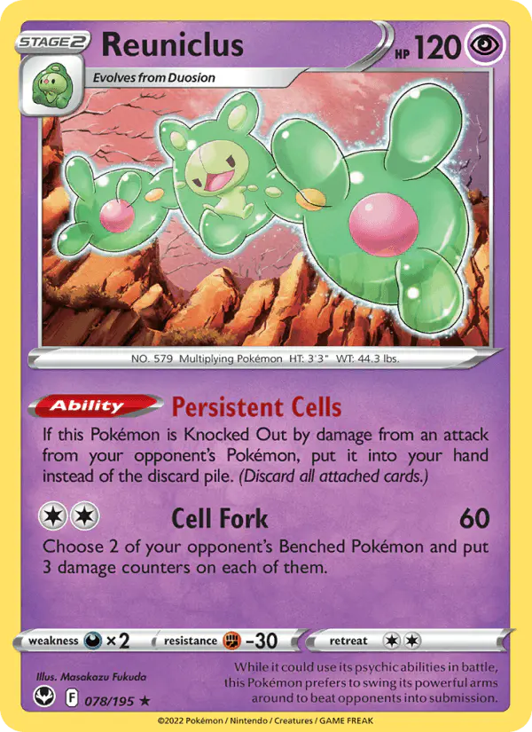 Carta Reuniclus 078/195 de Silver Tempest
