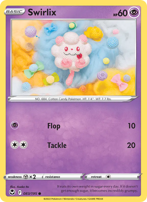 Carta Swirlix 083/195 de Silver Tempest