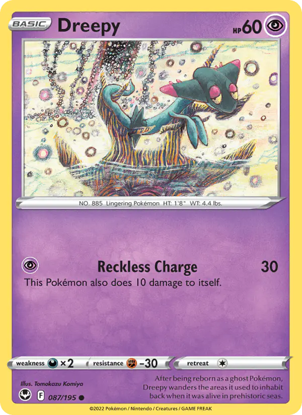 Carta Dreepy 087/195 de Silver Tempest