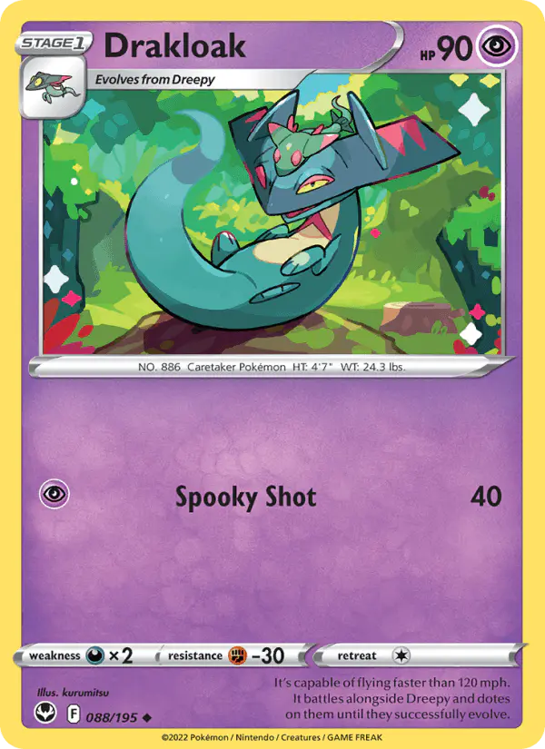 Carta Drakloak 088/195 de Silver Tempest