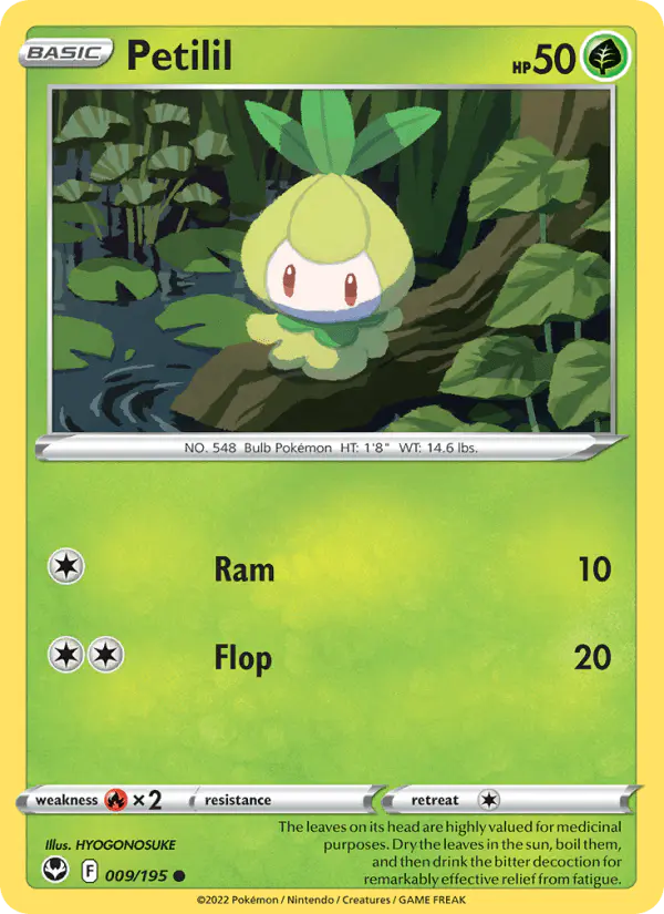 Carta Petilil 009/195 de Silver Tempest