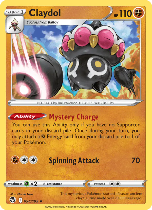 Carta Claydol 094/195 de Silver Tempest