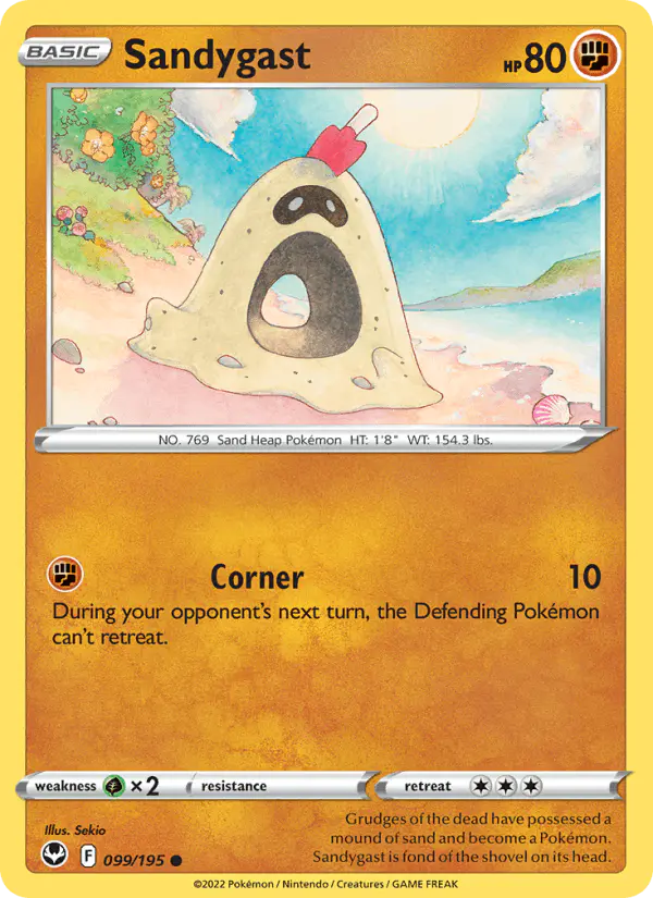 Carta Sandygast 099/195 de Silver Tempest