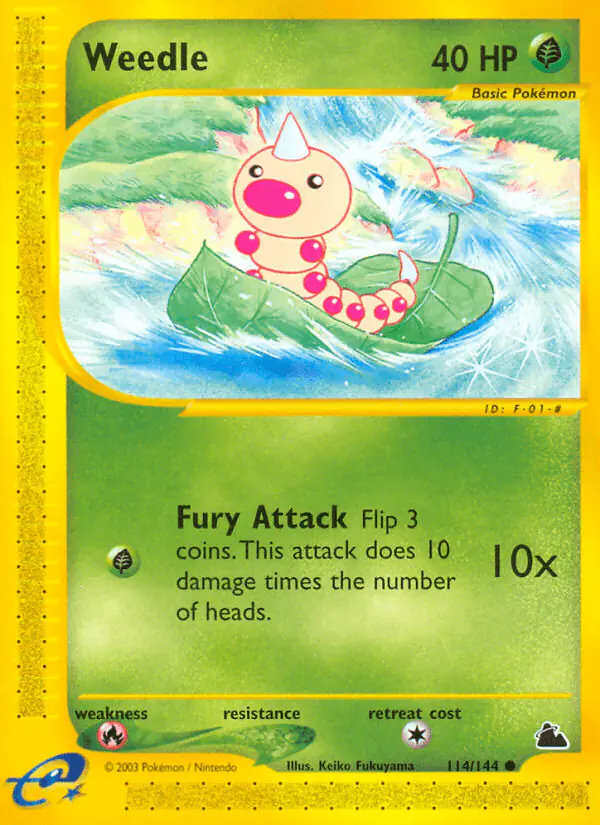 Carta Weedle 114/144 de Skyridge
