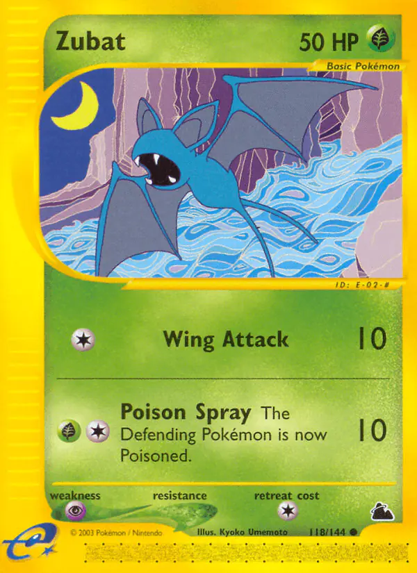 Carta Zubat 118/144 de Skyridge