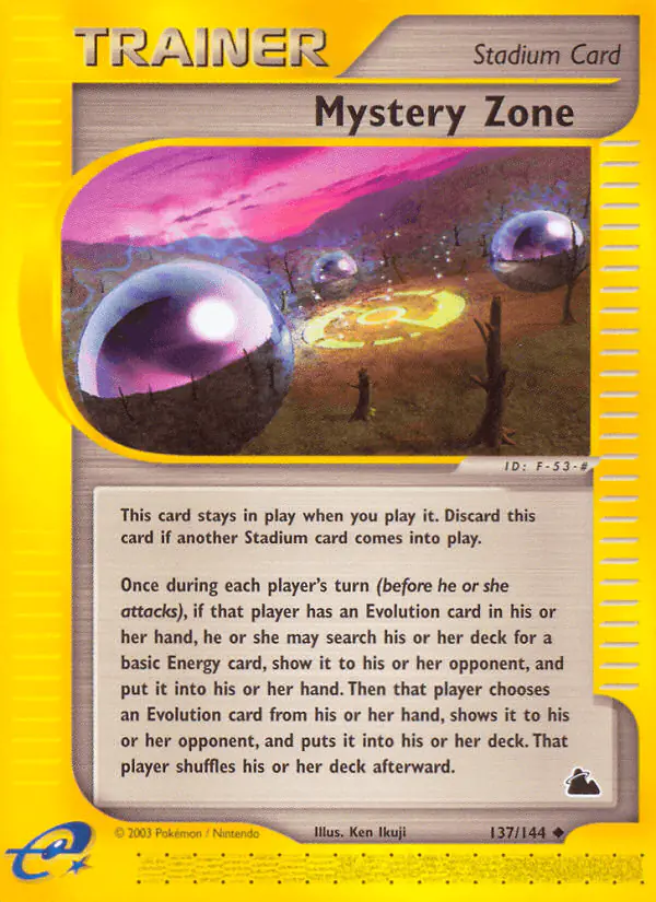 Carta Mystery Zone 137/144 de Skyridge