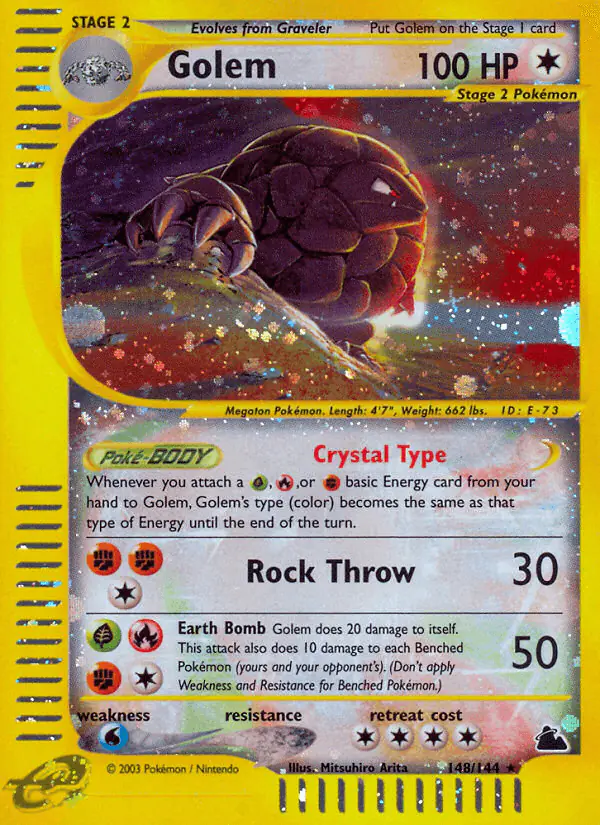 Carta Golem 148/144 de Skyridge