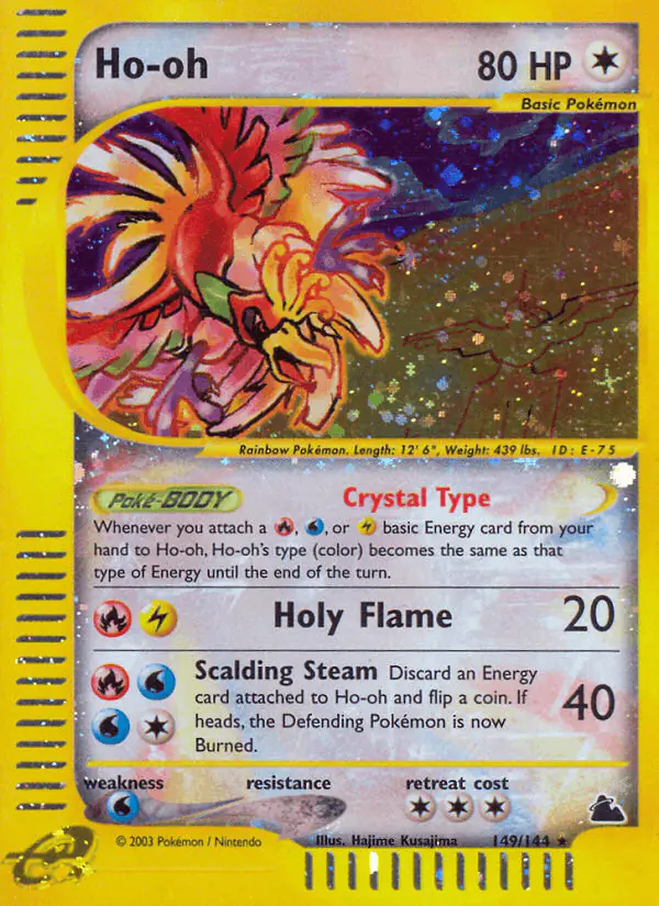 Carta Ho-oh 149/144 de Skyridge