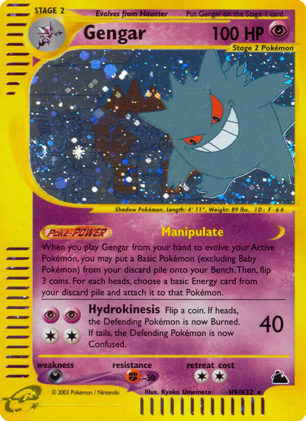Carta Gengar H09 de Skyridge