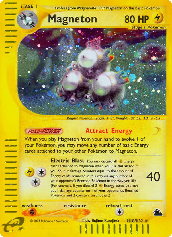 Carta Magneton H18 de Skyridge