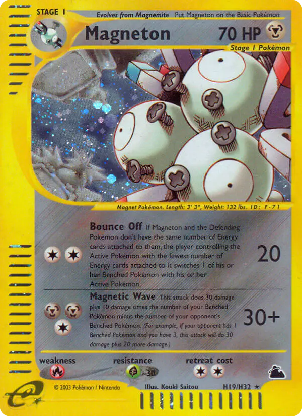 Carta Magneton H19 de Skyridge