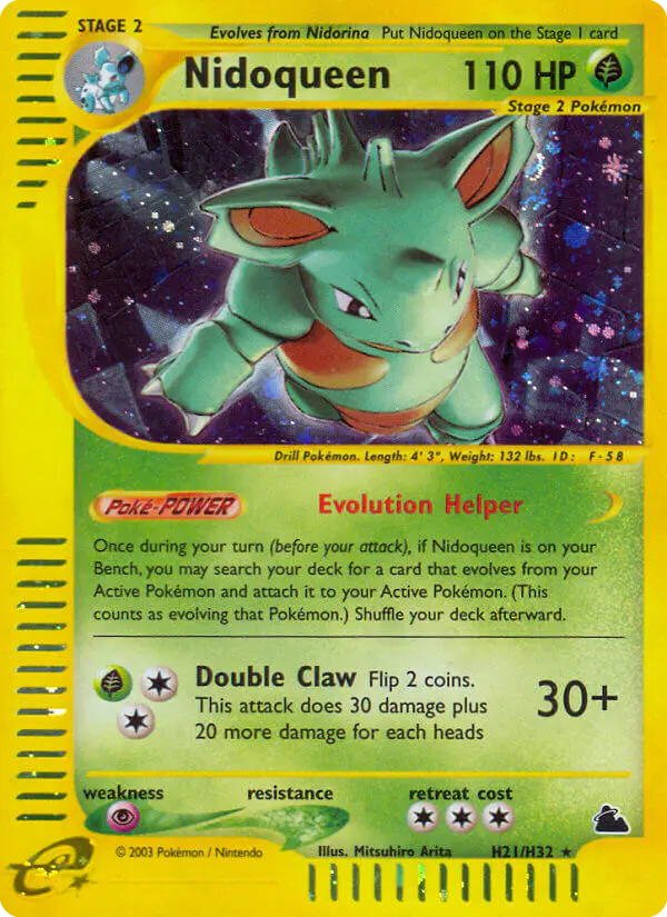 Carta Nidoqueen H21 de Skyridge