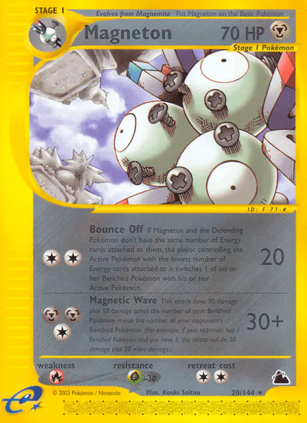 Carta Magneton 20/144 de Skyridge