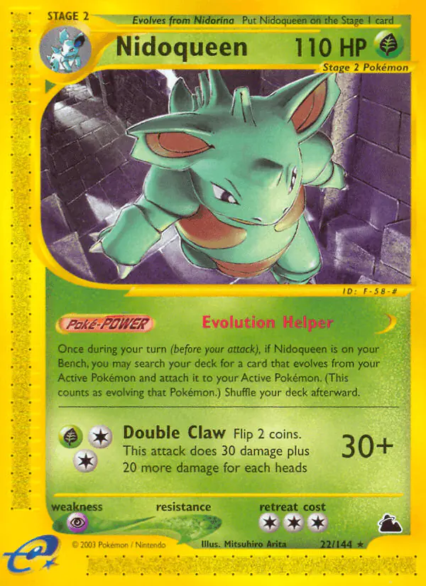 Carta Nidoqueen 22/144 de Skyridge