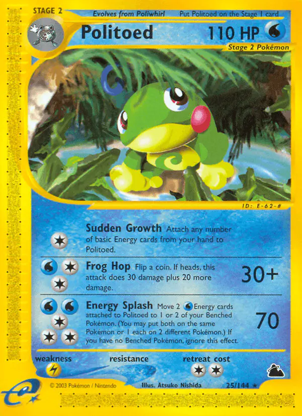 Carta Politoed 25/144 de Skyridge