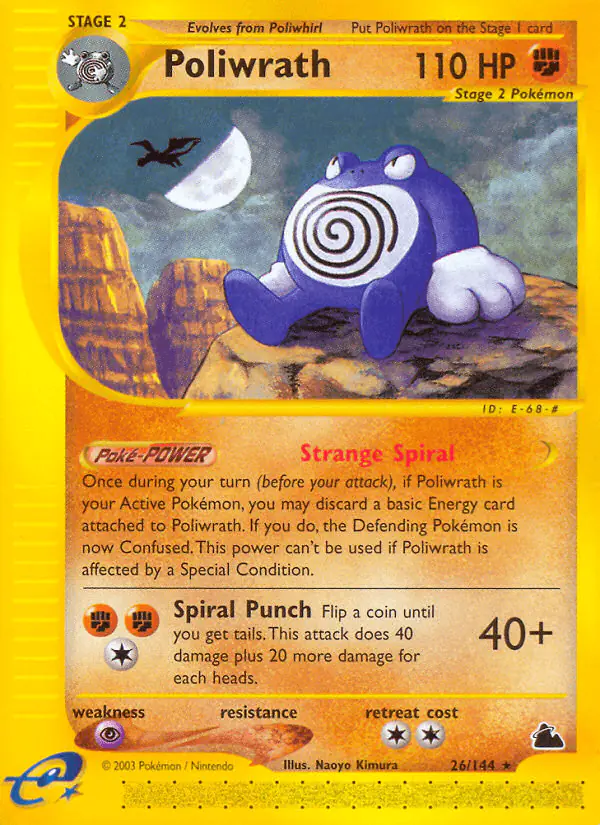 Carta Poliwrath 26/144 de Skyridge