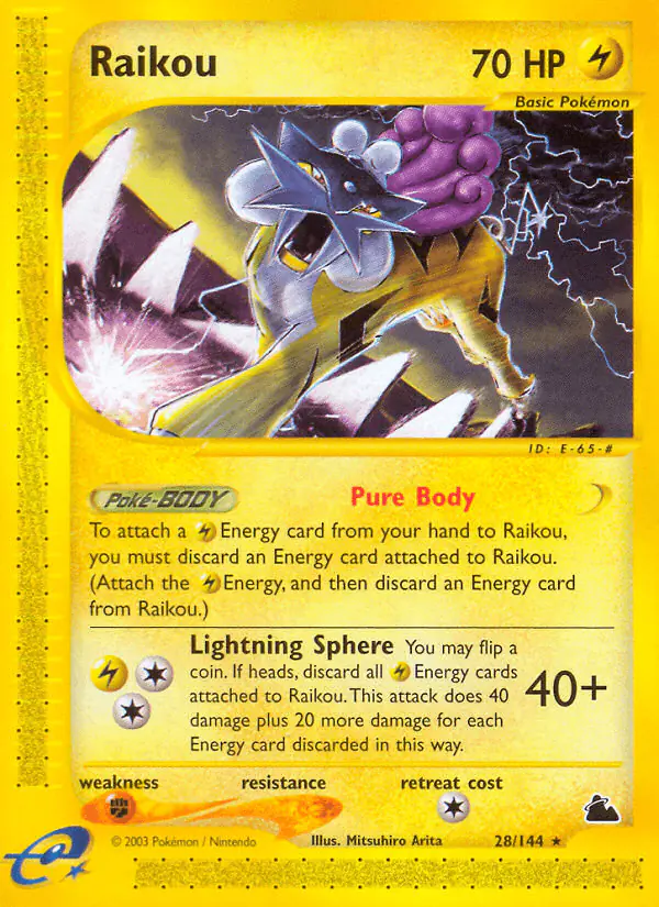 Carta Raikou 28/144 de Skyridge