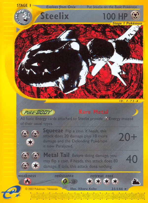 Carta Steelix 31/144 de Skyridge