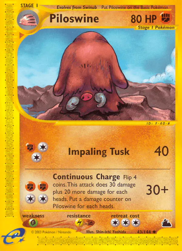 Carta Piloswine 43/144 de Skyridge