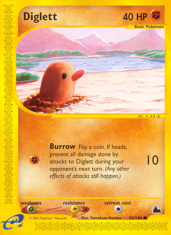 Carta Diglett 50/144 de Skyridge