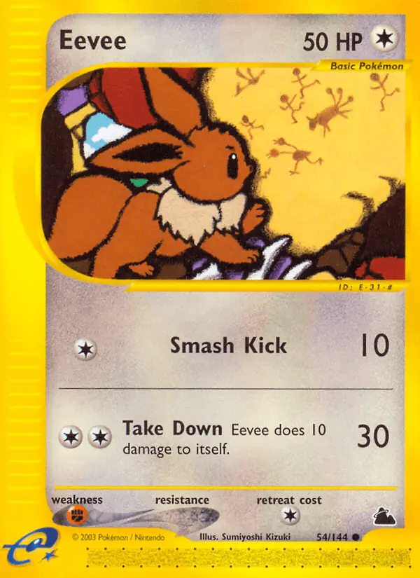 Carta Eevee 54/144 de Skyridge