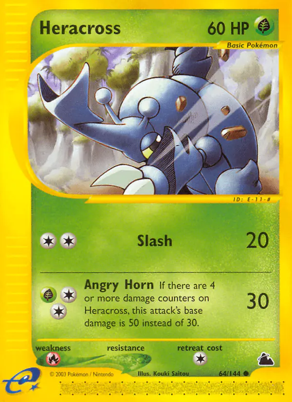 Carta Heracross 64/144 de Skyridge