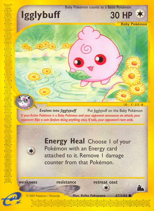 Carta Igglybuff 67/144 de Skyridge