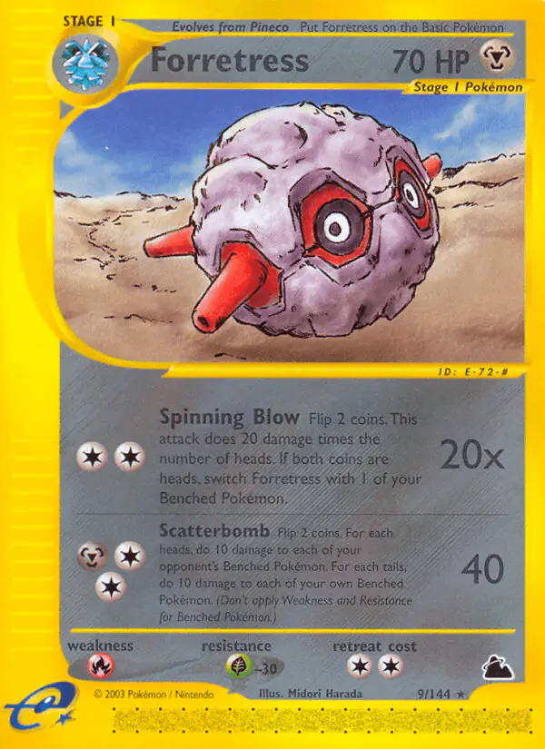Carta Forretress 9/144 de Skyridge