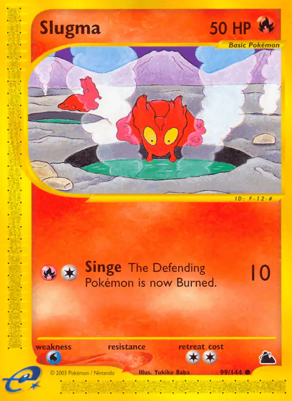 Carta Slugma 99/144 de Skyridge