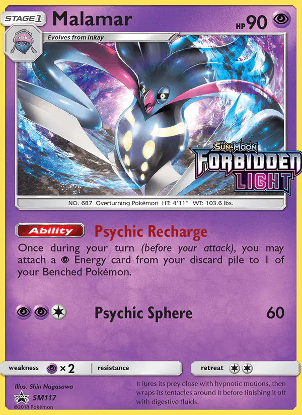 Carta Malamar SM117 de SM Black Star Promos