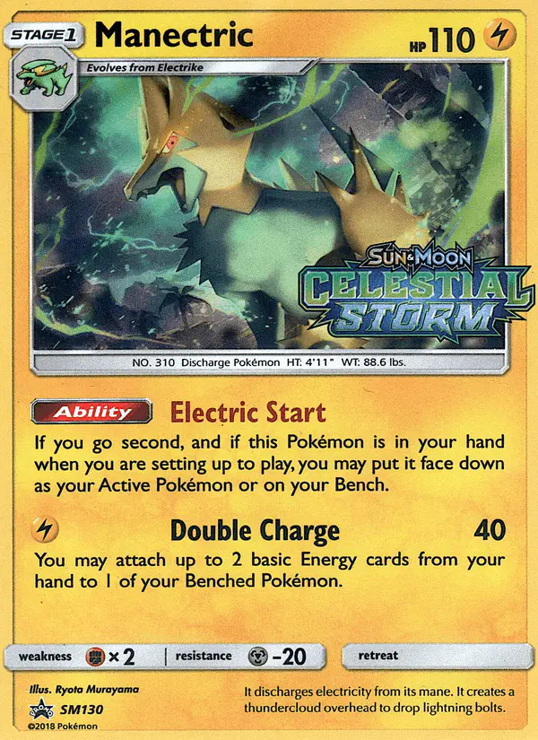 Carta Manectric SM130 de SM Black Star Promos