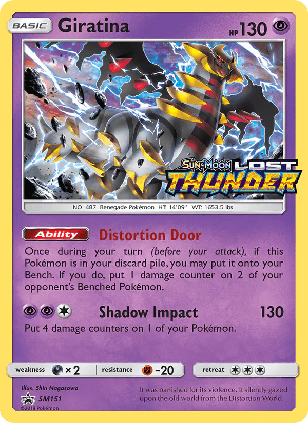 Carta Giratina SM151 de SM Black Star Promos