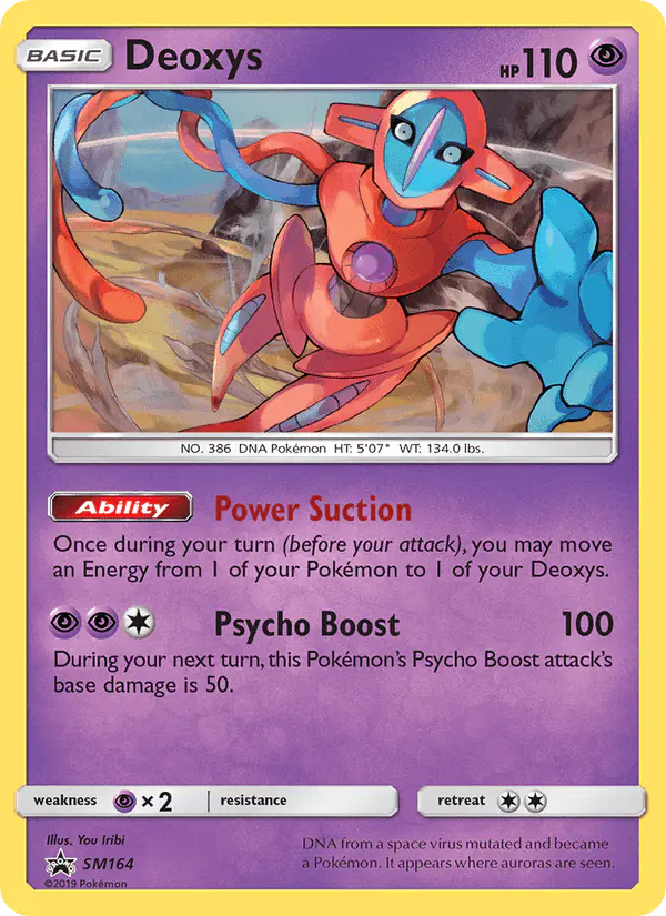 Carta Deoxys SM164 de SM Black Star Promos