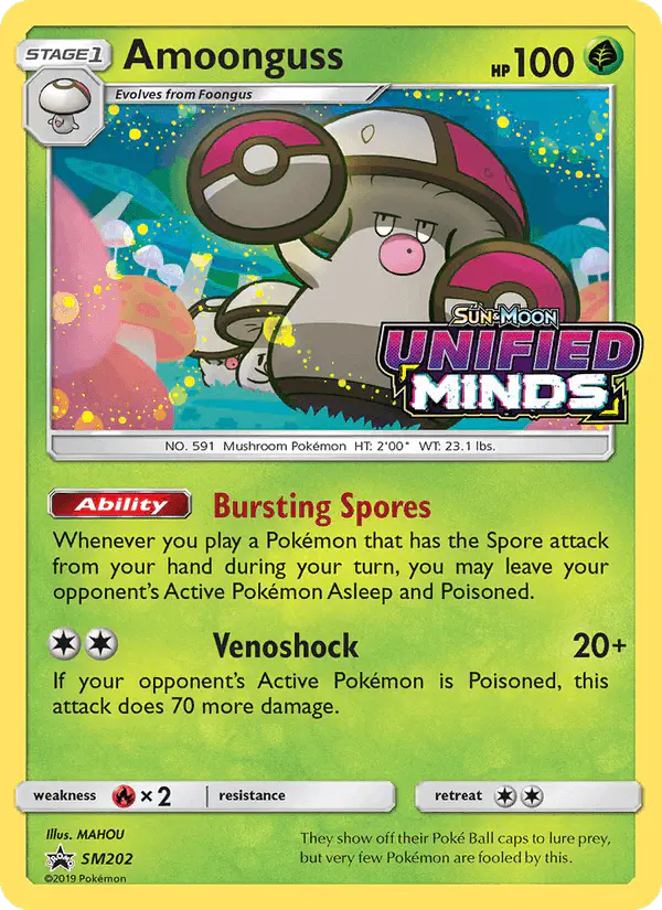 Carta Amoonguss SM202 de SM Black Star Promos