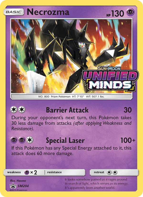 Carta Necrozma SM204 de SM Black Star Promos