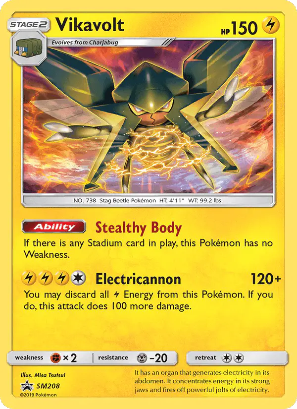 Carta Vikavolt SM208 de SM Black Star Promos