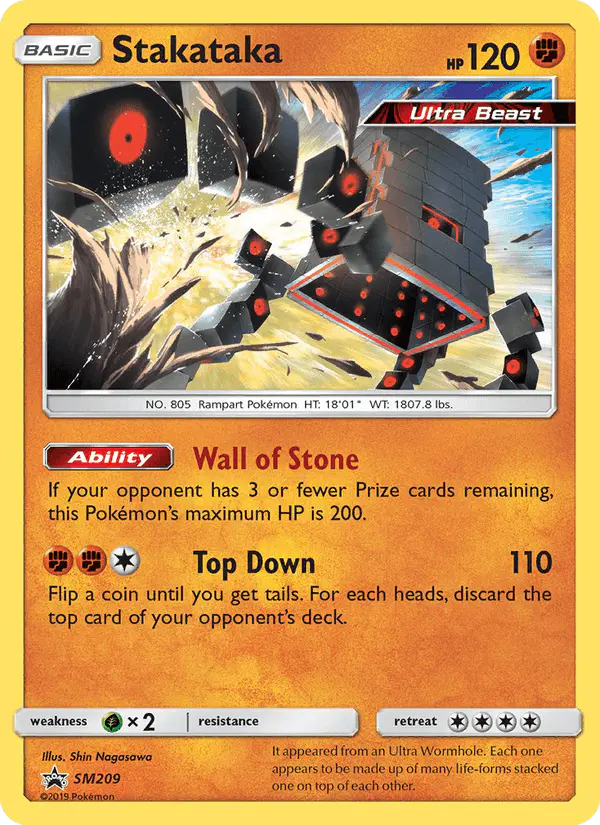 Carta Stakataka SM209 de SM Black Star Promos