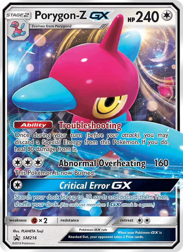 Carta Porygon-Z GX SM216 de SM Black Star Promos